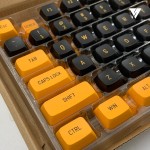 Vortex Series Orange Black PBT Keycaps